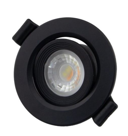 שקוע תקרה CCT IP54 3W Sultan שחור