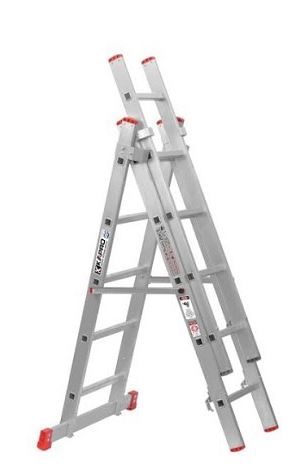 סולם אלומיניום ג' 3X7 שלבים Kapro