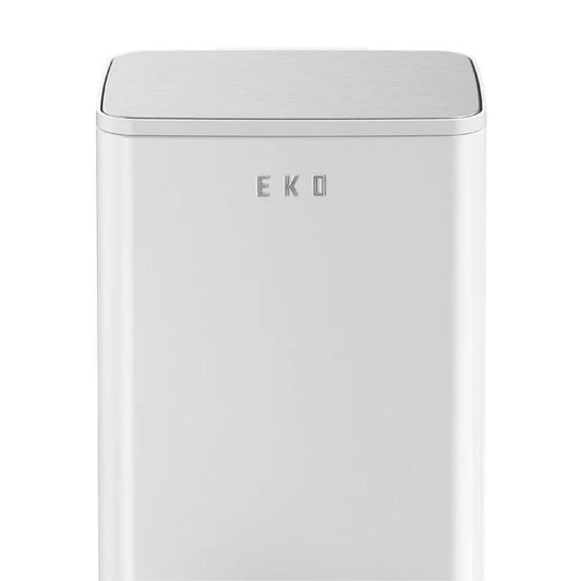 פח 30L בגוון לבן צחור מבית EKO IDOL עם מארז 12 שקיות