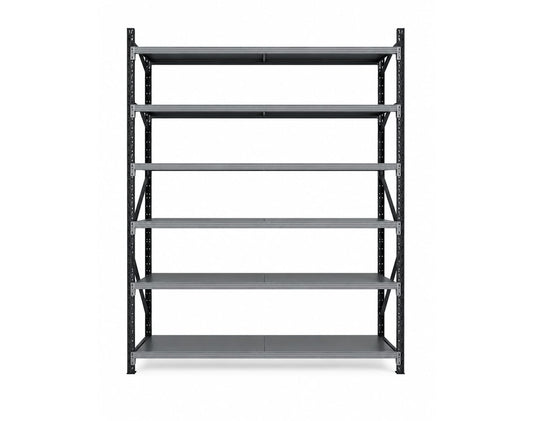 מידוף תעשייתי גובה 3 מטר רוחב 200 ס"מ 6 קומות