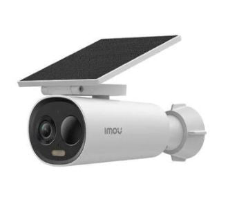 מצלמת אבטחה חיצונית עם פאנל סולארי IMOU Cell 3C 5MP לבן