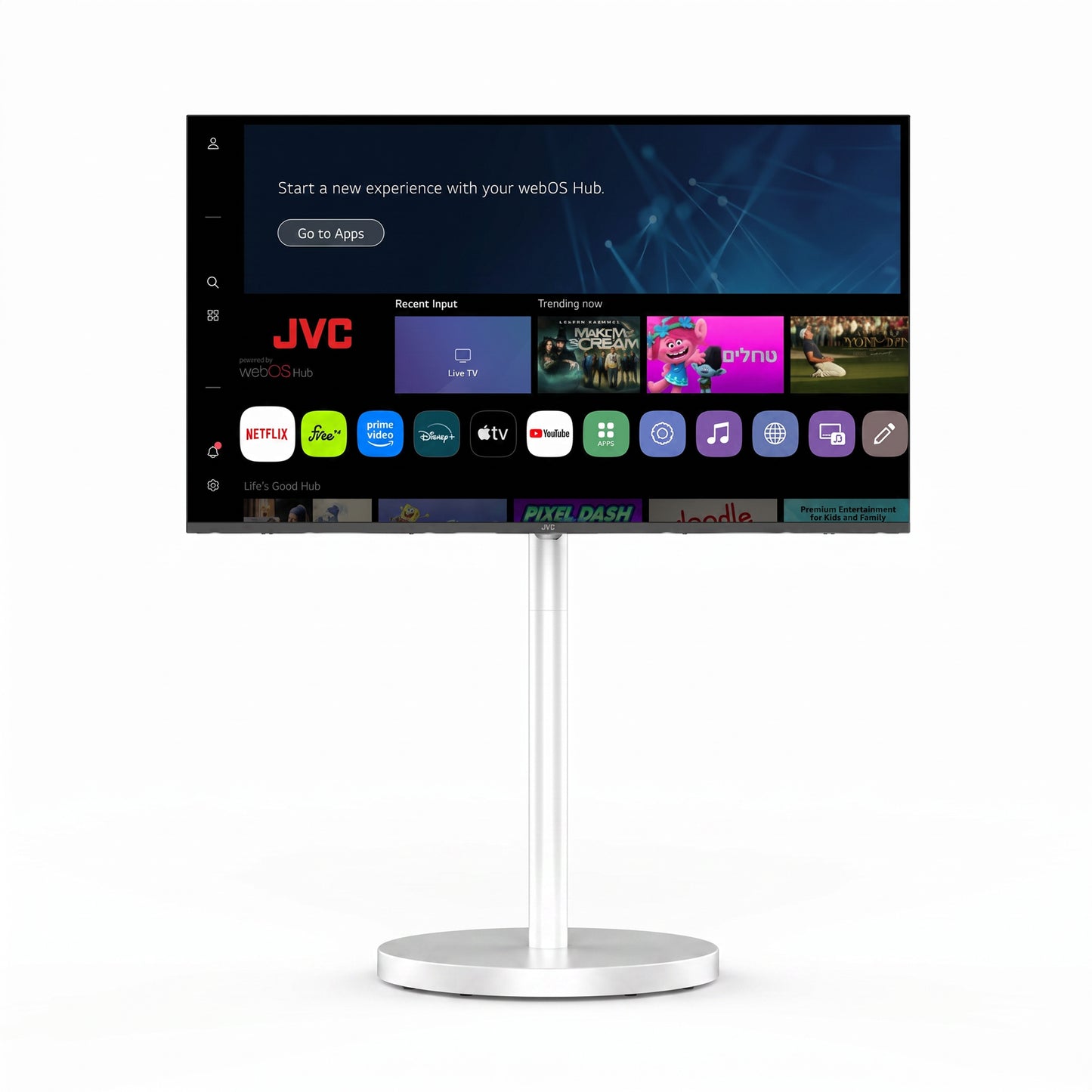 מסך נייד עם מעמד 43 דגם LT-43NQ5175 של JVC
