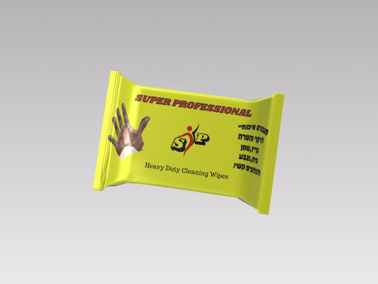 מגבונים להסרת גריז סופר פרופשונל 50 י"ח