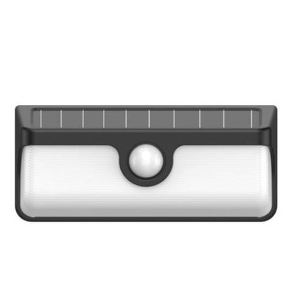 גוף תאורה צמוד קיר סולארי+חיישן תנועה IP65 3000K