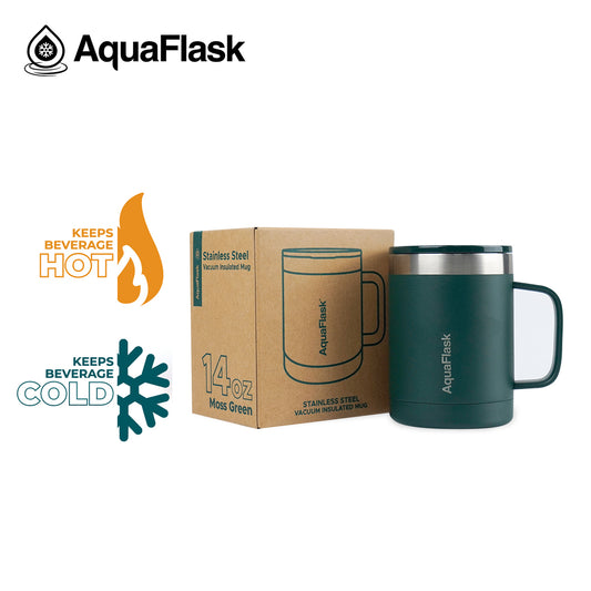 ספל שתייה תרמי MOSS GREEN ירוק כהה אזוב Insulated Mug נפח 414 מ"ל