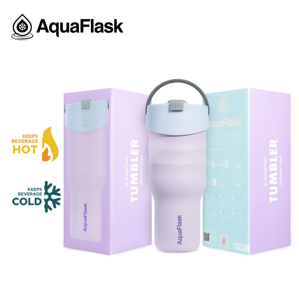 כוס תרמית Lavender Cloud גווני סגול רך ענן לבנדר TUMBLER טאמבלר 887 מייל