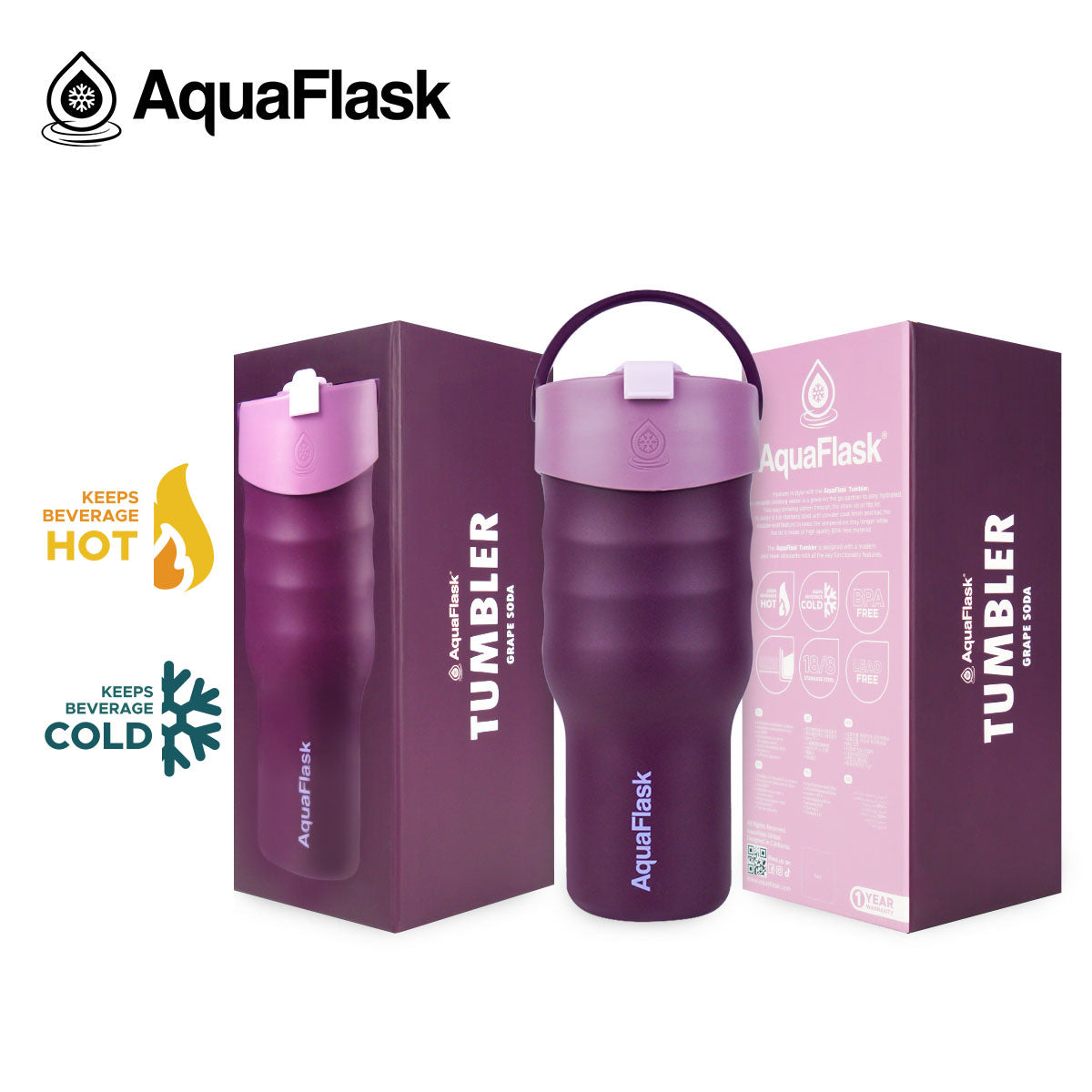כוס תרמית Grape Soda גווני סגול סודה ענבים TUMBLER טאמבלר 887 מייל