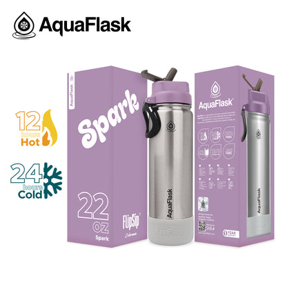 בקבוק שתייה תרמי Spark ספארק נירוסטה עם ורוד FLIP SIP Colorwave s2 נפח 650 מייל