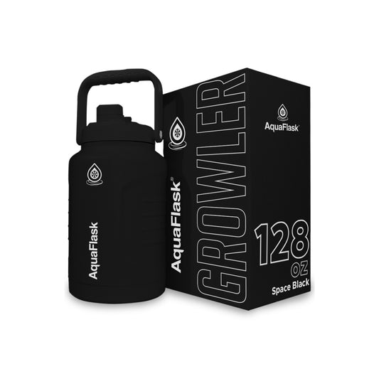 בקבוק שתייה תרמי Space Black שחור עמוק חלל  GROWLER נפח 3.78 ליטר