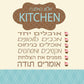 תחתית לסיר עץ 18*18 ס"מ מודפס
