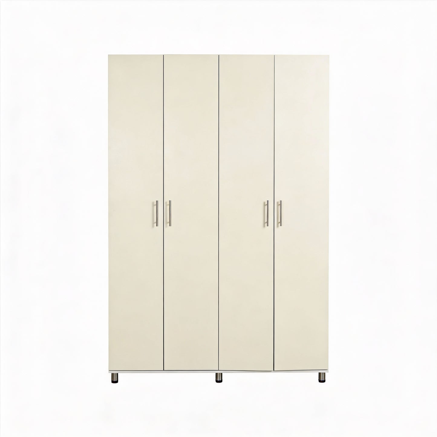 ארון בגדים עמי  4 דלתות טקסטיל שמנת