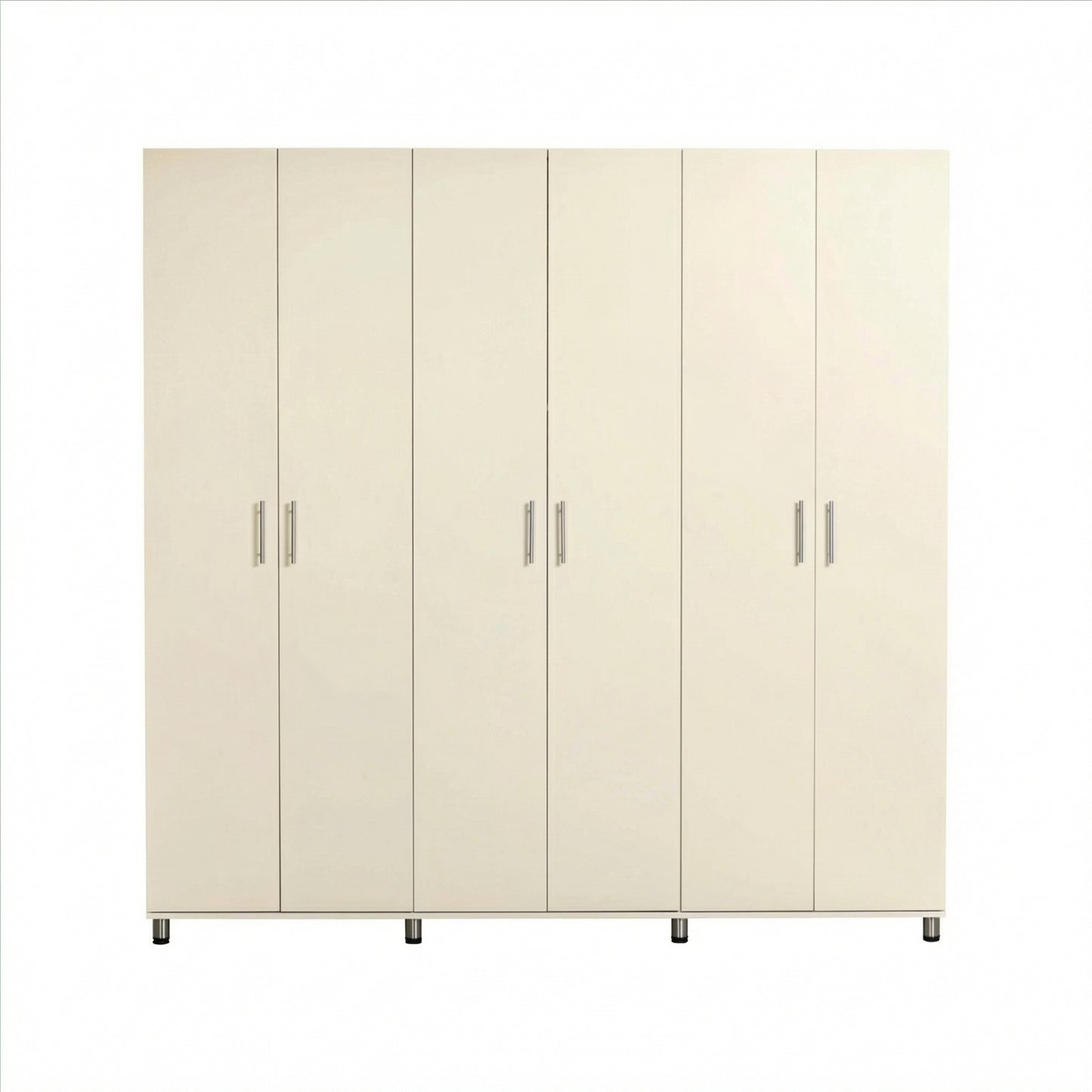 ארון בגדים עמי  6 דלתות טקסטיל שמנת