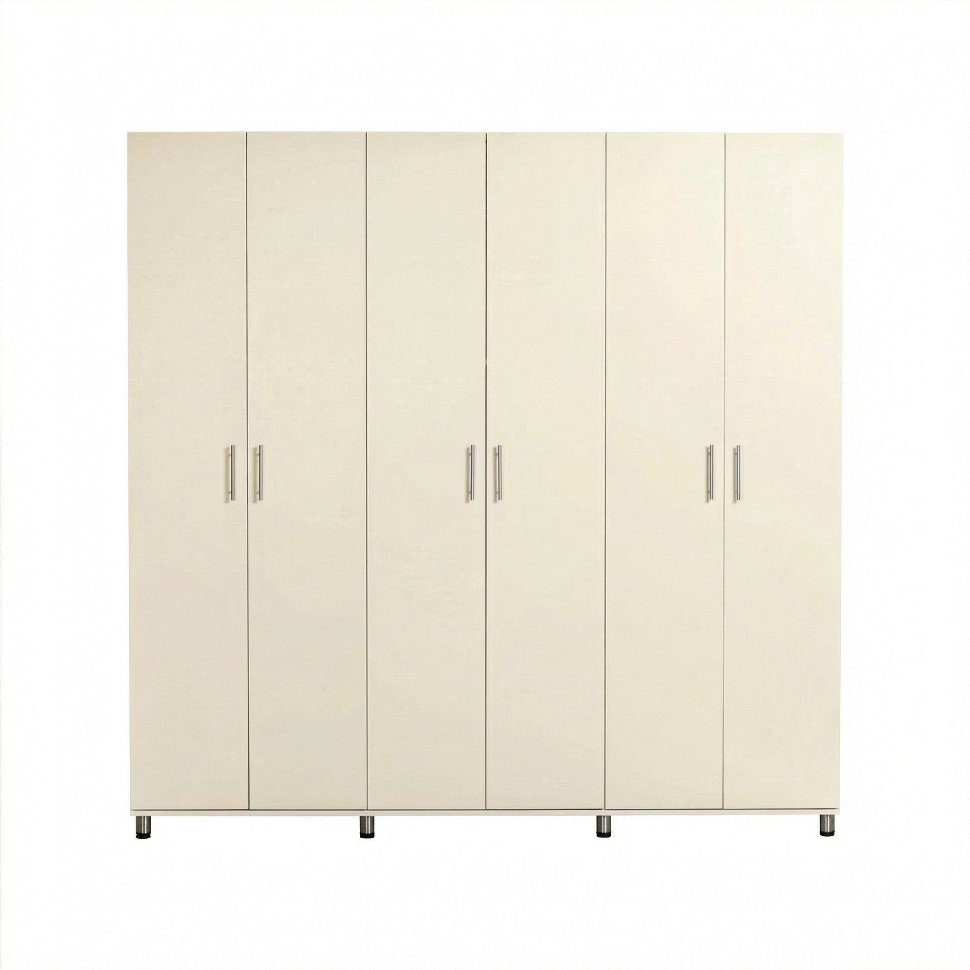 ארון בגדים עמי  6 דלתות טקסטיל שמנת