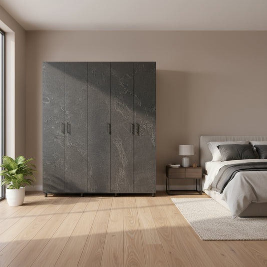 ארון בגדים עמי 5 דלת שיש