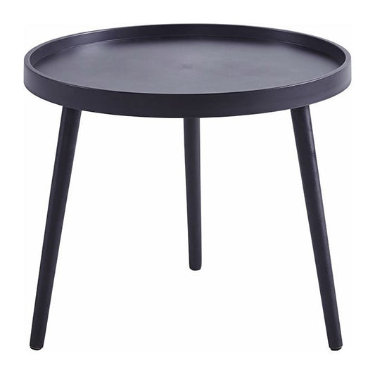 שולחן צד עגול 60 ס מ שחור