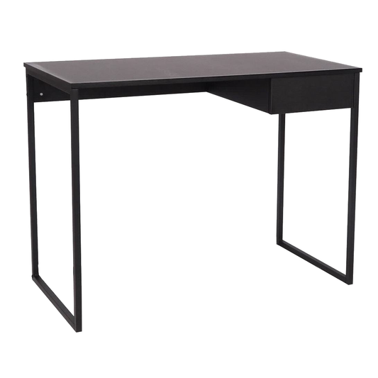 שולחן כתיבה למחשב בצבע שחור עם מגירה 50*100 ס"מ