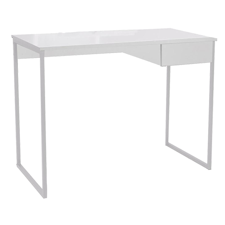 שולחן כתיבה למחשב בצבע לבן עם מגירה 50*100 ס"מ