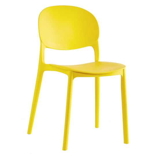 כסא אוכל צהוב דלתא
