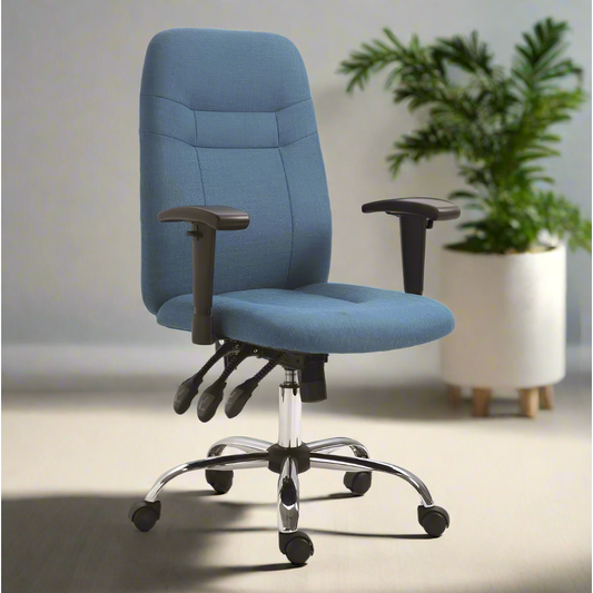 כיסא מחשב משרדי כחול, דגם ירדן LIVEA