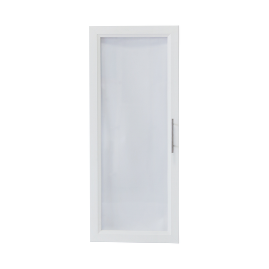 דלת זכוכית 40 ס מ לבן