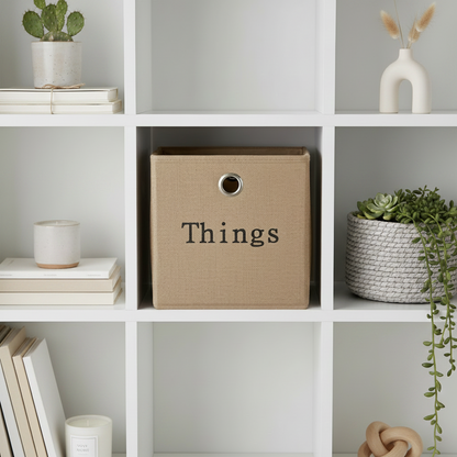 סלסלת אחסון יוטה חום 30*30 Things