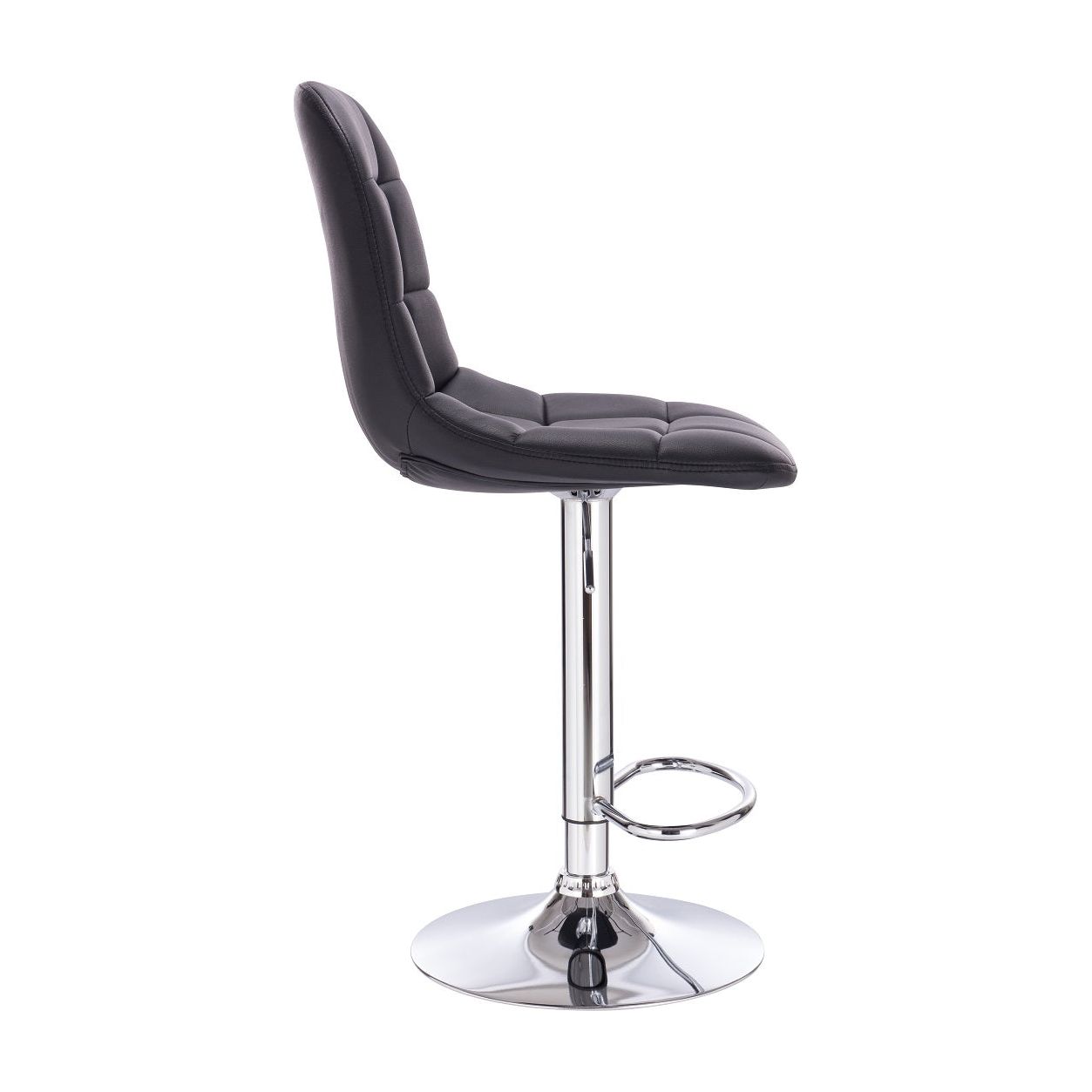 כיסא בר דמוי עור שחור דגם יעל - בקניית 2 כסאות מחיר ליח' 300 ש"ח