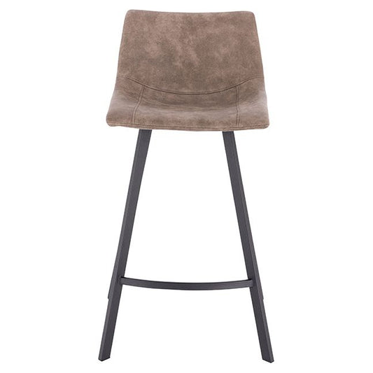 כיסא בר מרופד דגם אמילי צבע חום - בקניית 2 כסאות מחיר ליח' 350 ש"ח