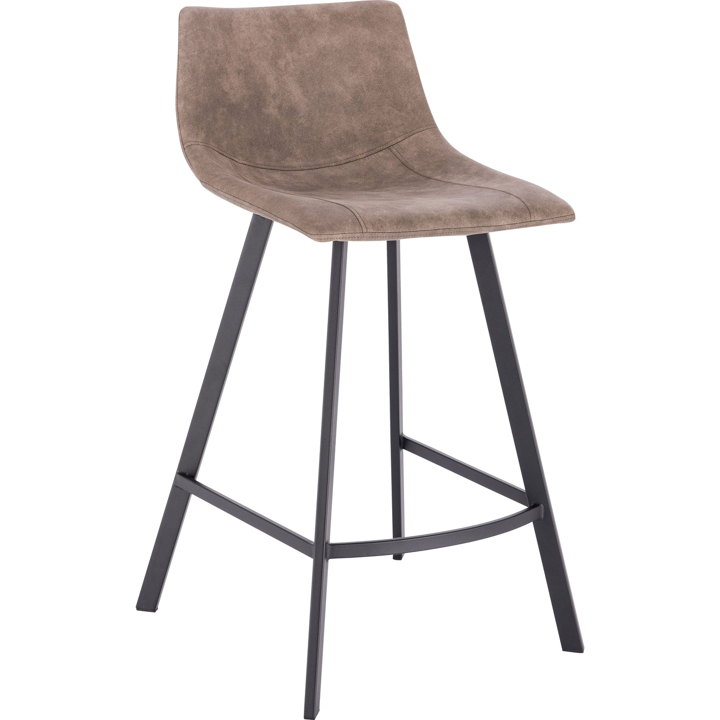 כיסא בר מרופד דגם אמילי צבע חום - בקניית 2 כסאות מחיר ליח' 350 ש"ח