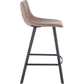 כיסא בר מרופד דגם אמילי צבע חום - בקניית 2 כסאות מחיר ליח' 350 ש"ח