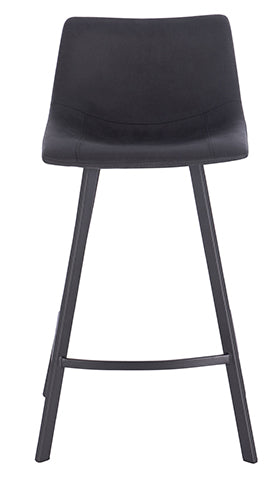 כיסא בר מרופד דגם אמילי צבע שחור