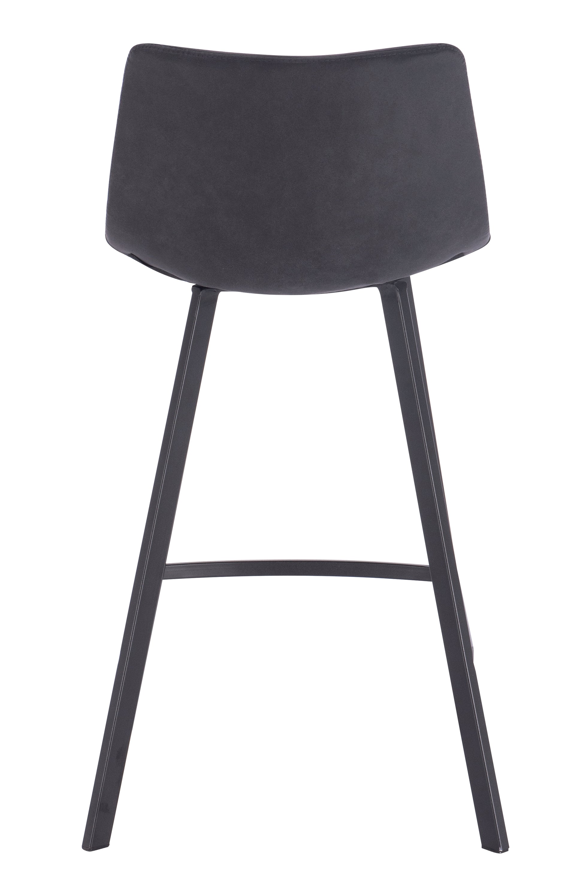 כיסא בר מרופד דגם אמילי צבע שחור