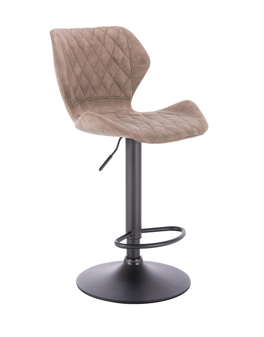 כיסא בר מרופד דגם רויאל חום