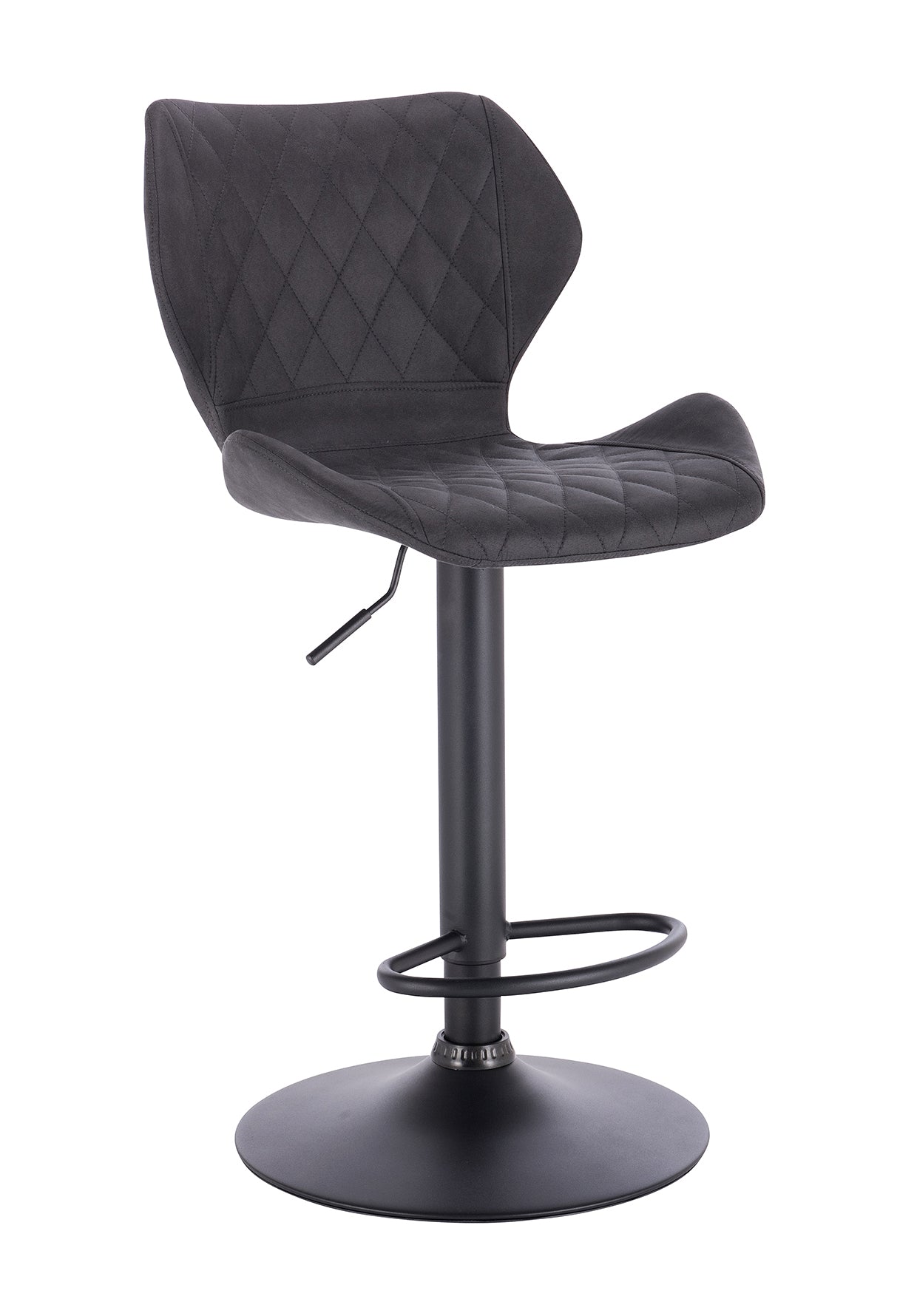 כיסא בר מרופד דגם רויאל שחור