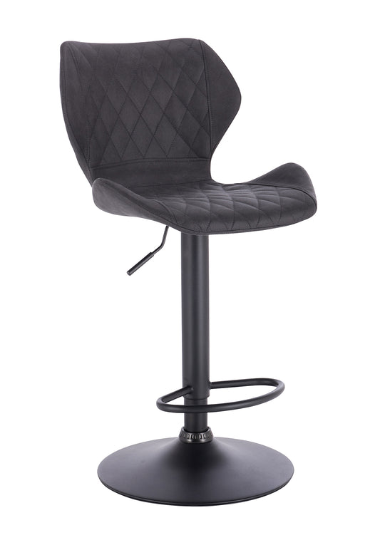 כיסא בר מרופד דגם רויאל שחור