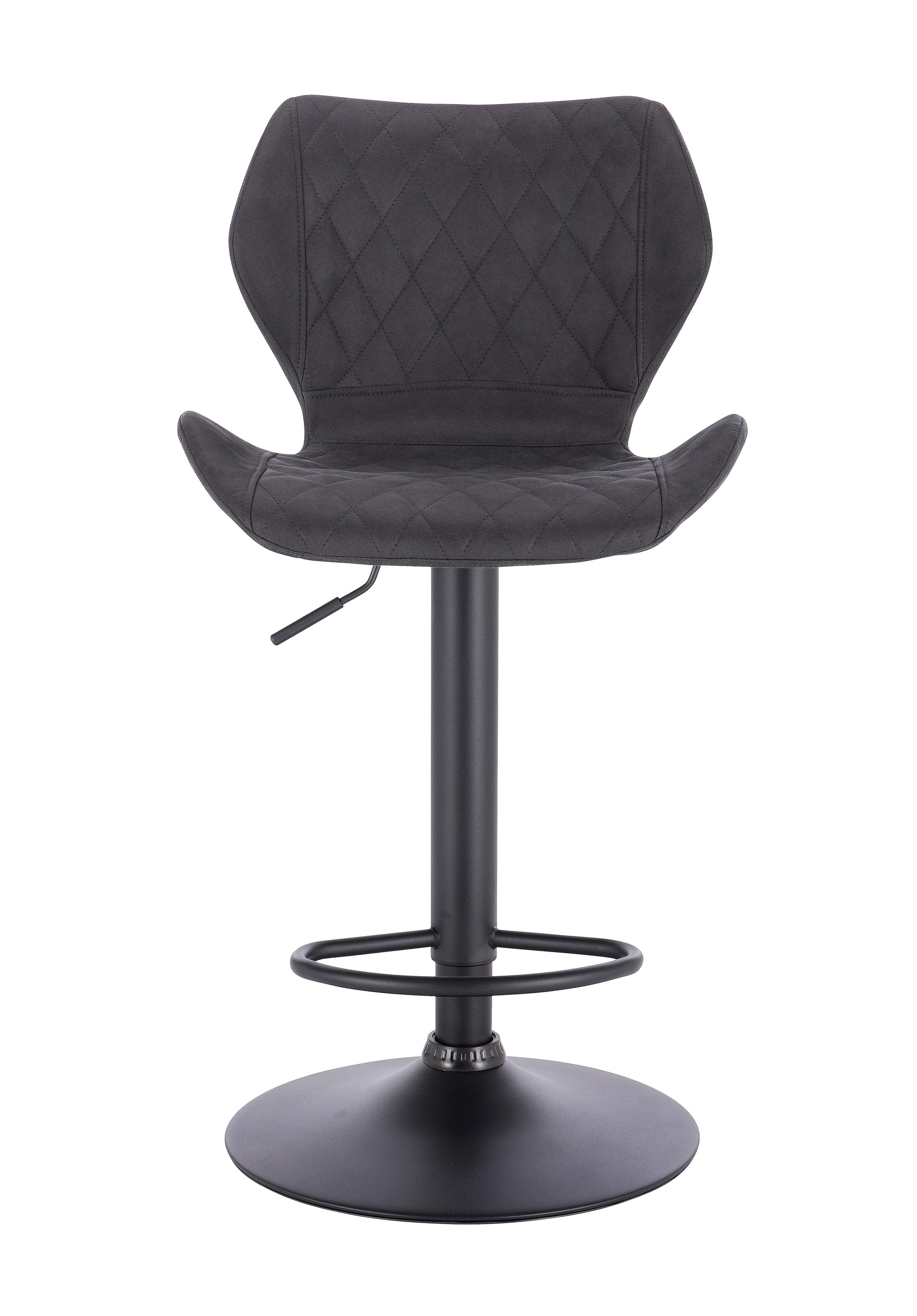 כיסא בר מרופד דגם רויאל שחור