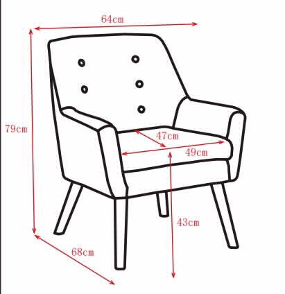 כורסת בד מורן צבע צהוב