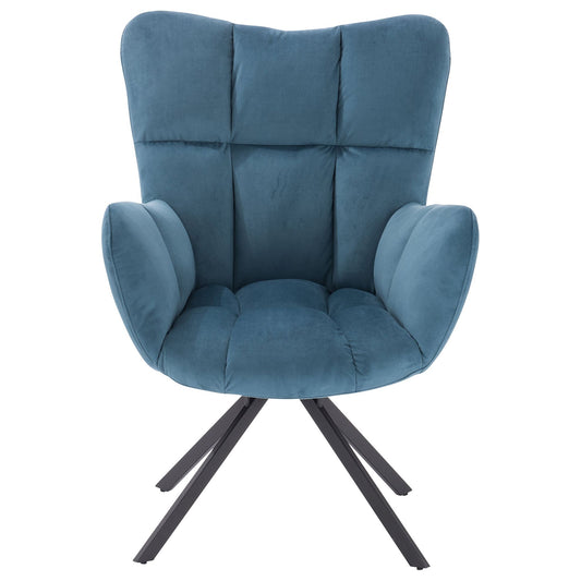 כורסא מסתובבת לסלון בצבע כחול LIVEA