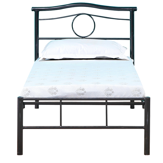 מיטת יחיד בעיצוב מודרני דגם וינה 80*190 צבע שחור