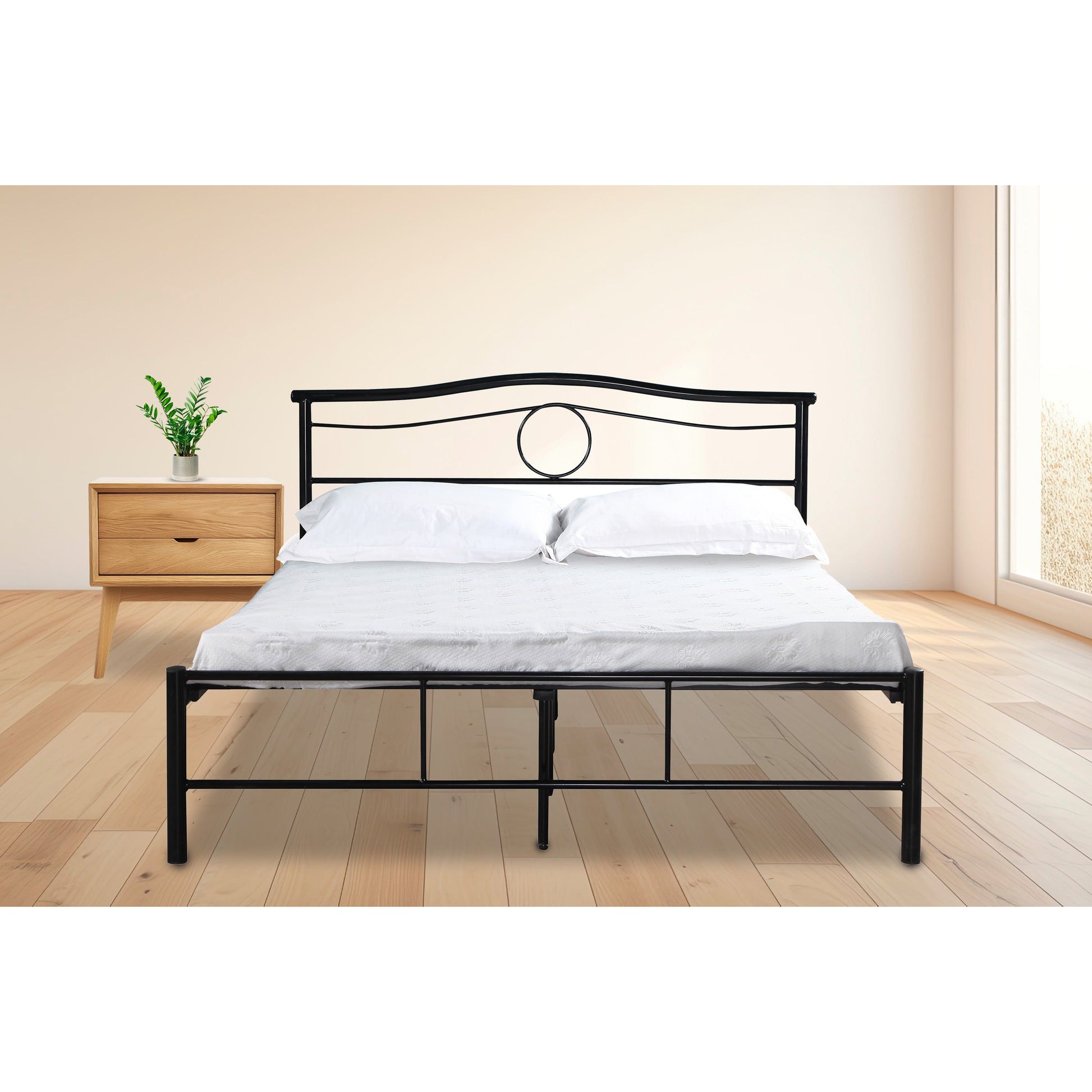 מיטה זוגית מעוצבת 160*200 דגם וינה צבע שחור HOME