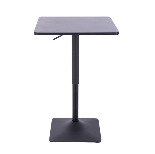 שולחן בר מרובע שחור 60*60 רגל מרובעת שחור