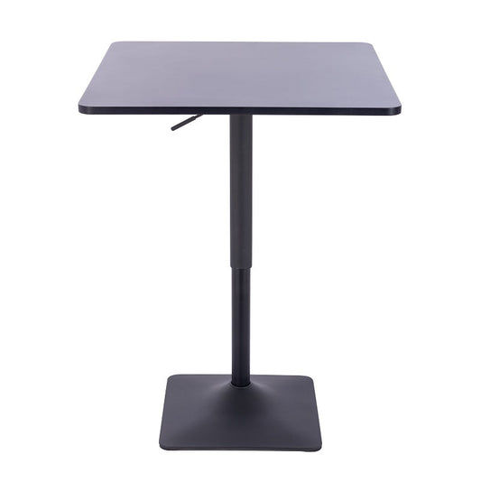 שולחן בר מרובע שחור 70*70 רגל מרובעת שחור