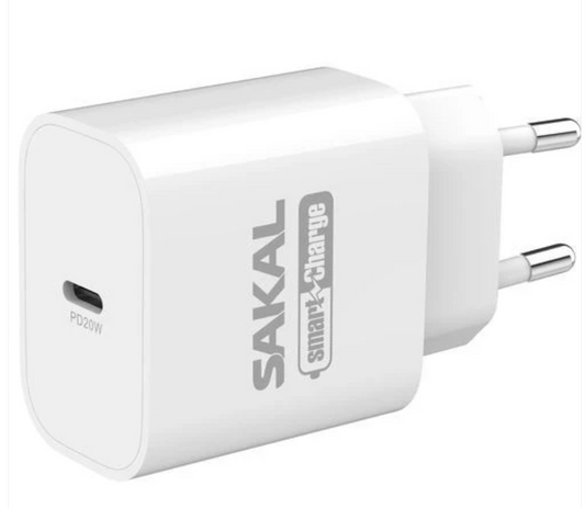 שתי יחידות מטען חשמל מהיר 20 W עם יציאת TYPE-C. SMART CHARGE
