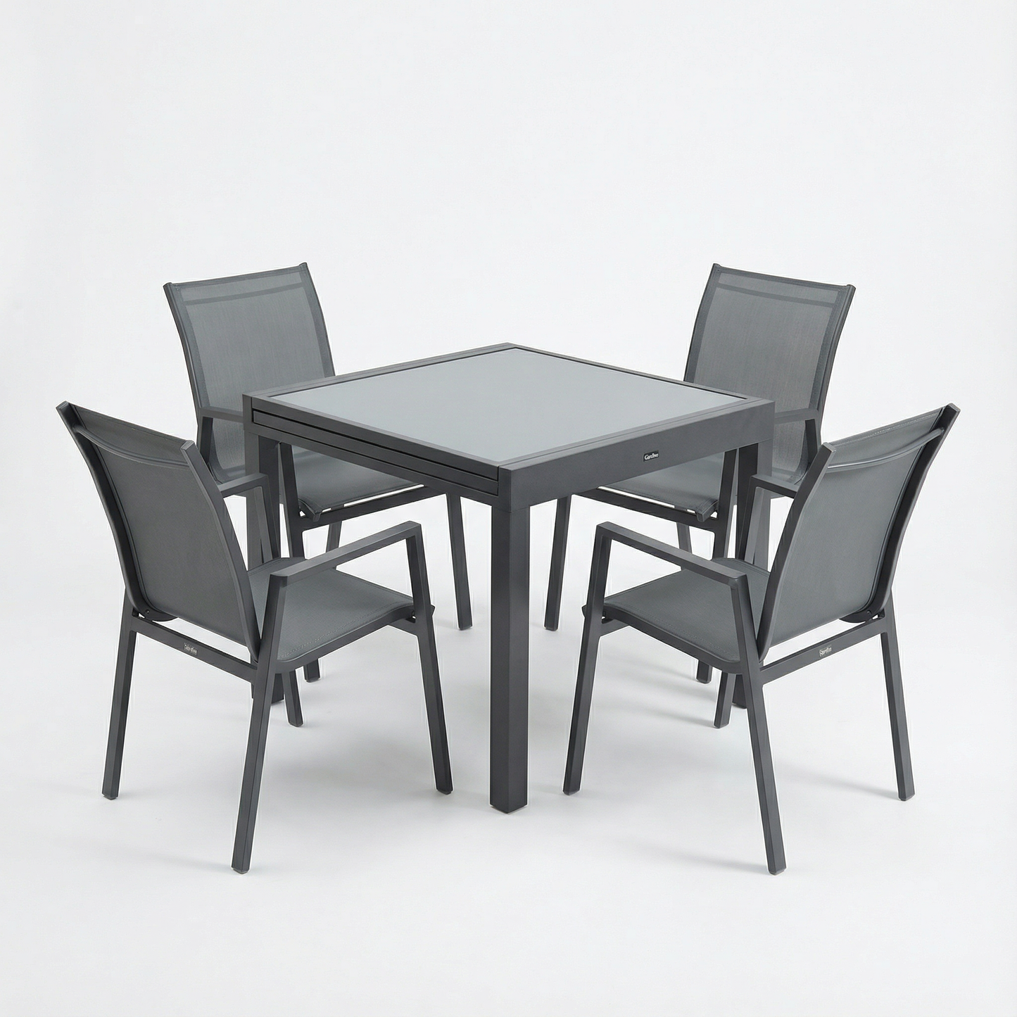 פינת אוכל "בורגס" שולחן 90*90 ס"מ + 4 כסאות