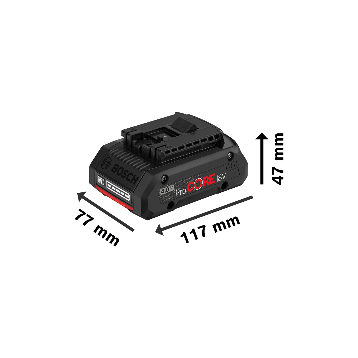 סוללת ליתיום 18V 3AH לכלים מקצועיים B 1600Z00037  בוש-BOSCH