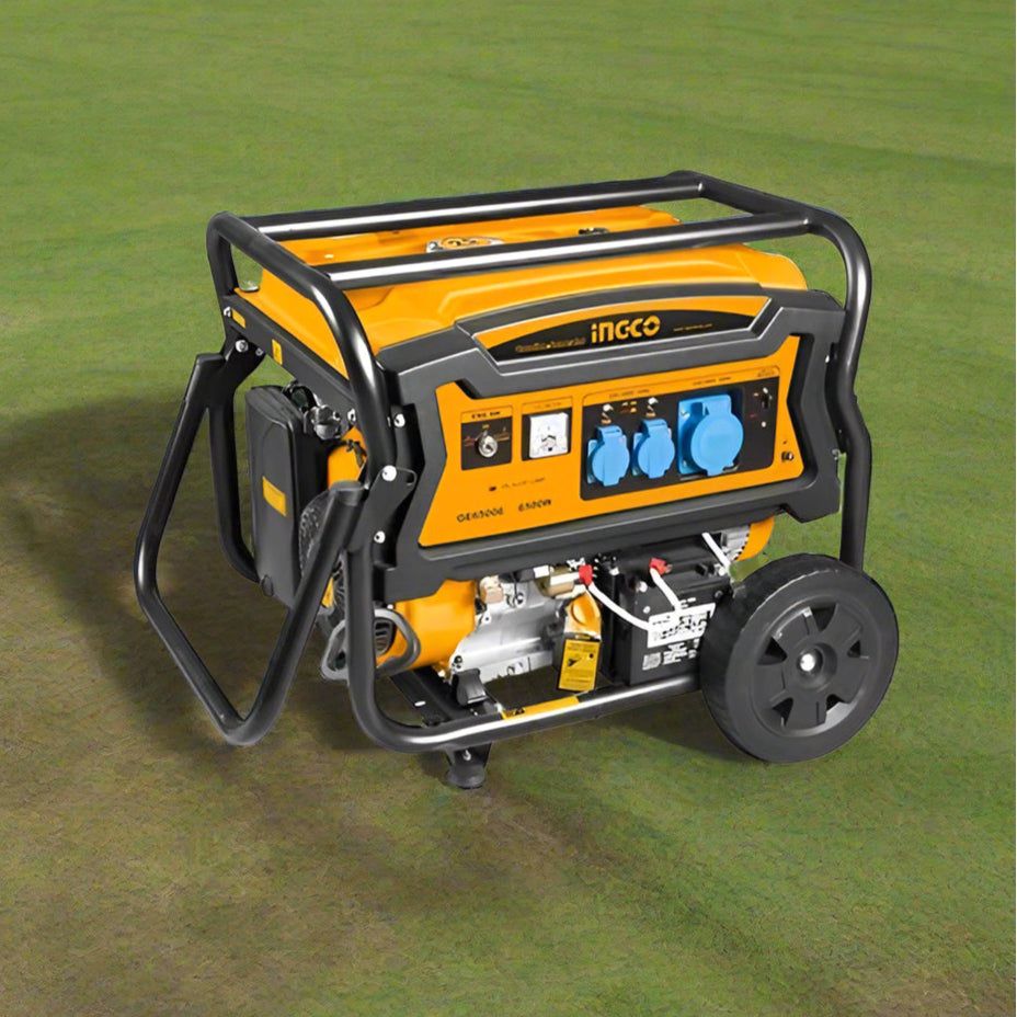 גנרטור בנזין 4 פעימות 6500W כולל מייצב מתח AVR כולל גלגלים