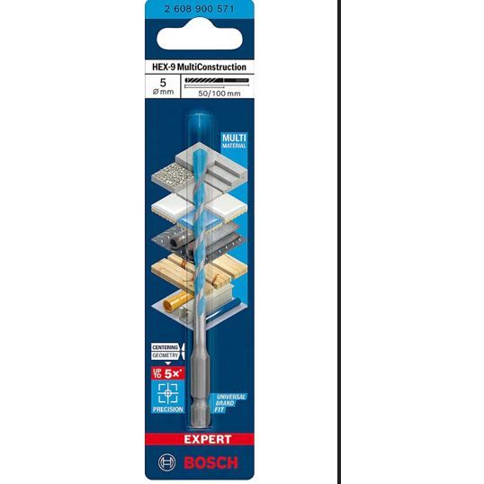 מקדח רב שימושי 5 מ"מ לאימפקט
