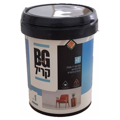 צבע קריל 1 ליטר לבן BG