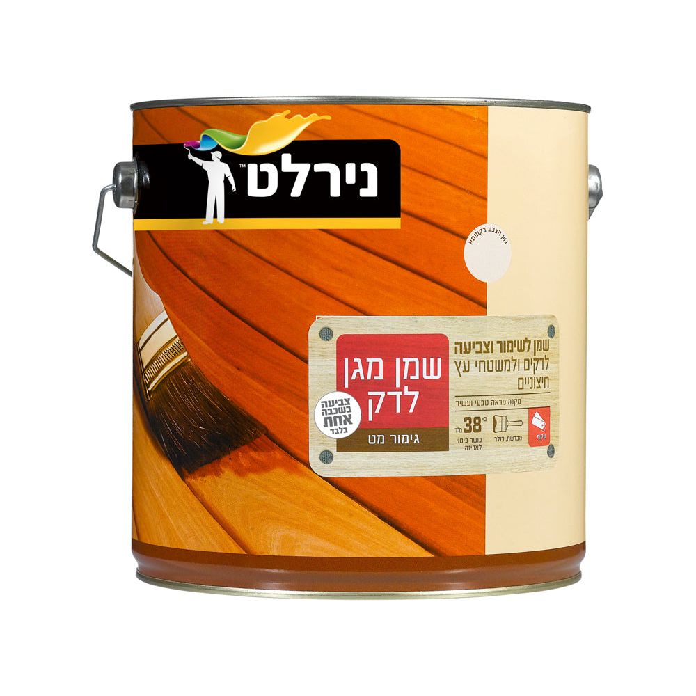 שמן מגן לדק 3.8 ליטר 