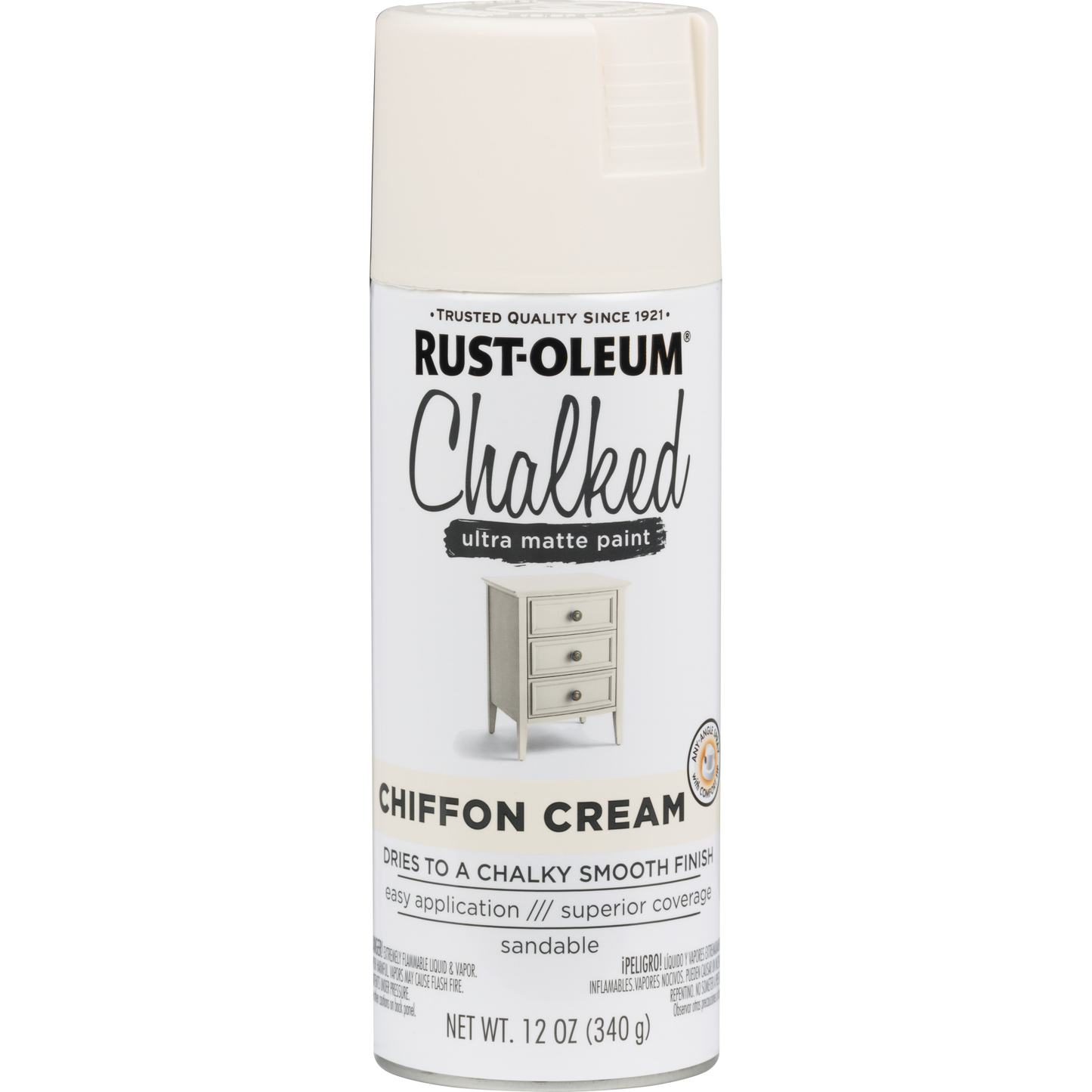 ספריי צבע גיר שאבי שיק קרם CHIFFON CREAM אלרם