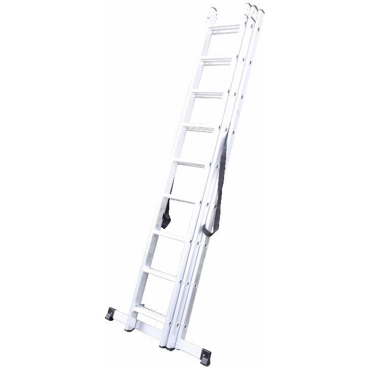 סולם טלסקופי אלומיניום 27 שלבים 9*3 מטר